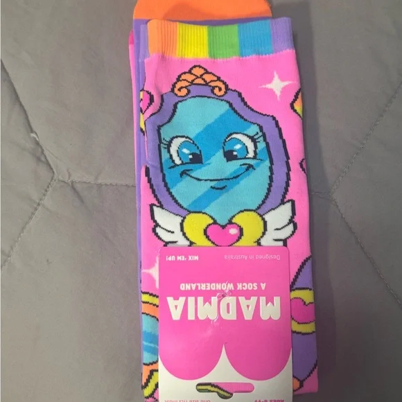 MADMIA Knee Soc Bundle - Pink and Blue Hello Kitty/Makeup NWT - Picture 6 of 6